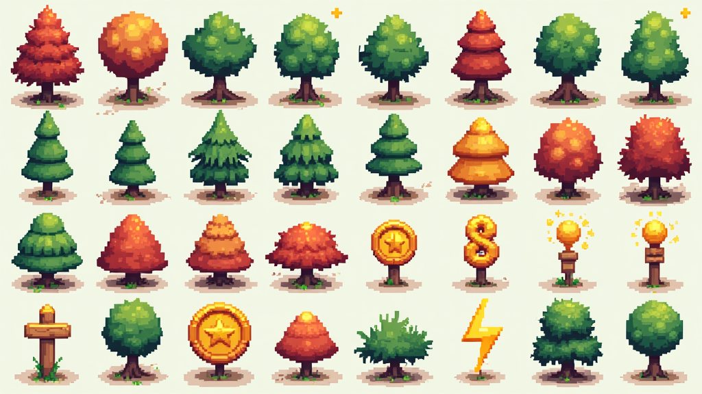 Consistent Pixel Game Assets